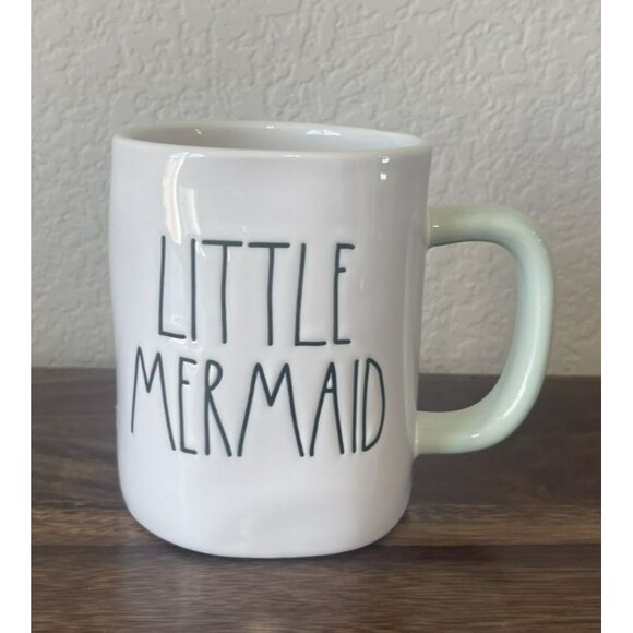 Rae Dunn Disney Ariel The Little Mermaid silhouette sea foam NEW - Picture 1 of 5